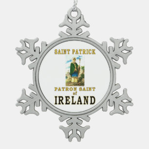 ORNEMENT FLOCON DE NEIGE SAINT PATRICK