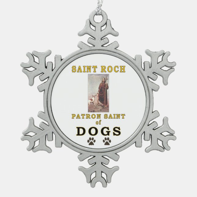 ORNEMENT FLOCON DE NEIGE SAINT ROCH (Devant)