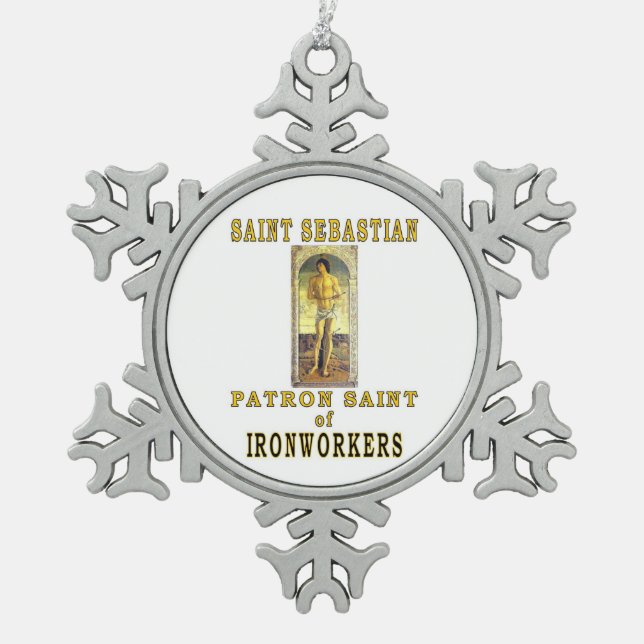 ORNEMENT FLOCON DE NEIGE SAINT SEBASTIAN (Devant)