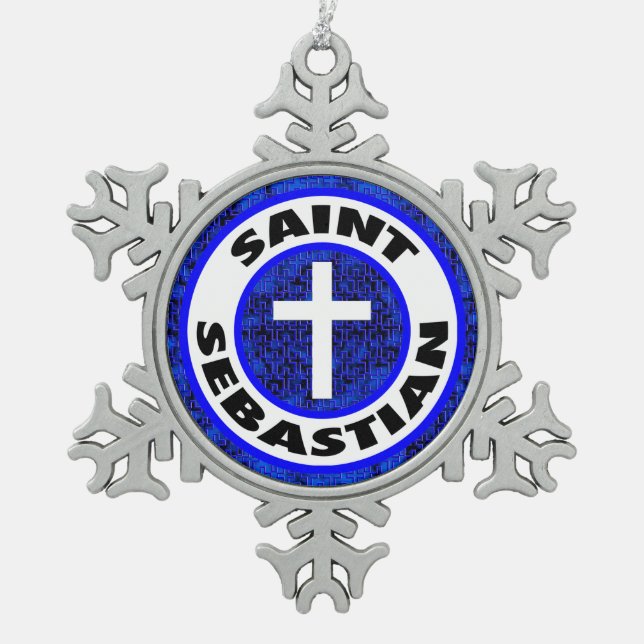 Ornement Flocon De Neige Saint-Sébastien (Devant)