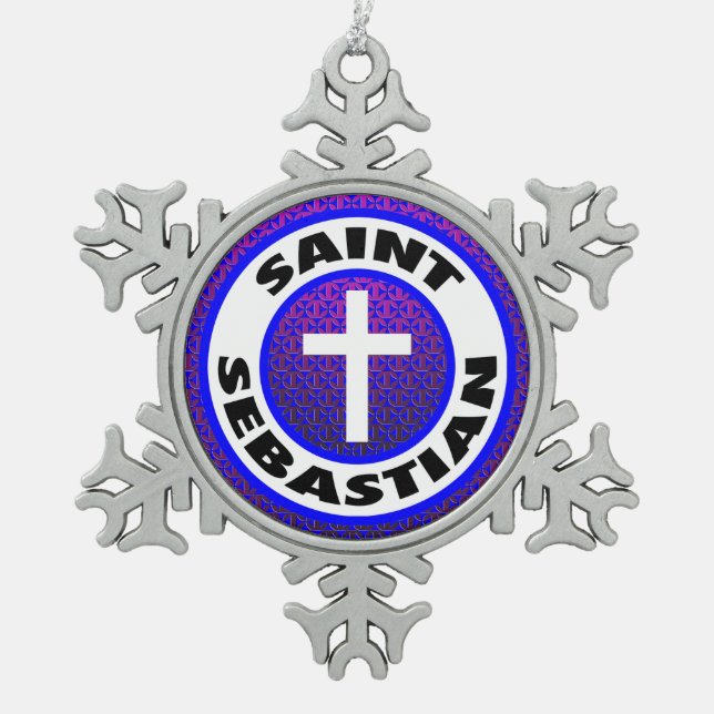 Ornement Flocon De Neige Saint-Sébastien (Devant)