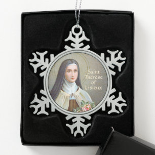 Ornement Flocon De Neige Sainte Thérèse de Lisieux la Petite Fleur (BJE 01)