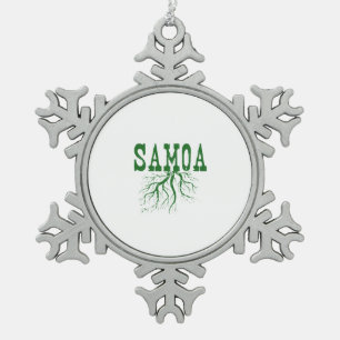 Ornement Flocon De Neige Samoa Racine l'art de Noël