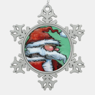 Ornement Flocon De Neige Santa Claus