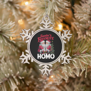 Ornement Flocon De Neige Santas Favori Homo Gay Christmas LGBTQ Pride