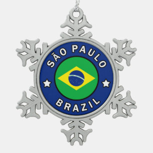 Ornement Flocon De Neige São Paulo Brésil