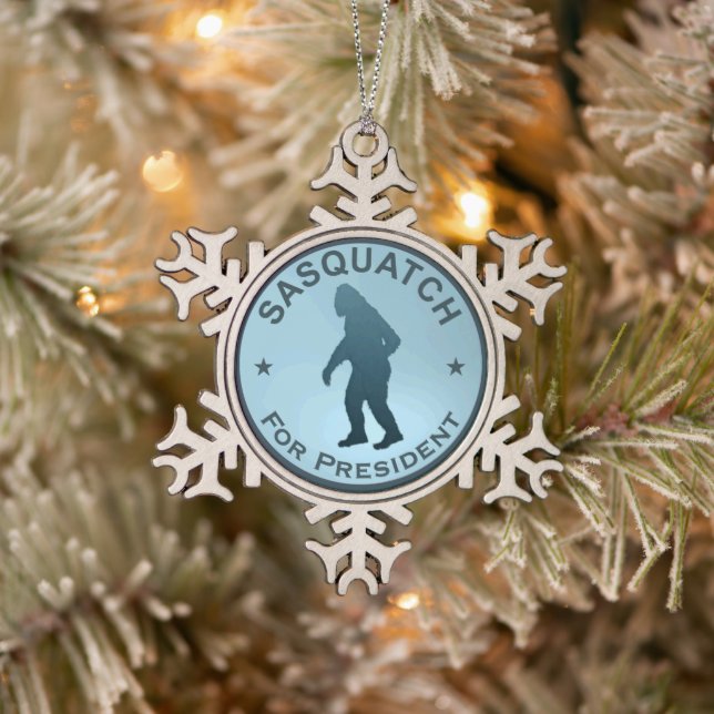 Ornement Flocon De Neige Sasquatch, Président (Arbre)