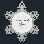 Ornement Flocon De Neige Simple année de cadeau d'ajout de nom d'utilisateu<br><div class="desc">design</div>