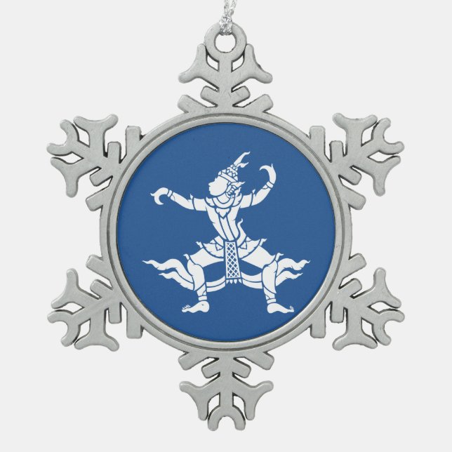 Ornement Flocon De Neige SIX Danseuse thaïlandaise ⚠ Thaïlande ⚠ (Devant)