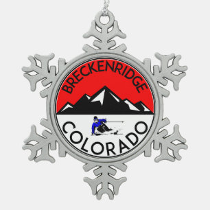 Ornement Flocon De Neige Ski Breckenridge Ski Ski