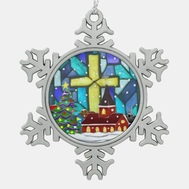 Ornement Flocon De Neige Snowglobe Whimsey (Devant)