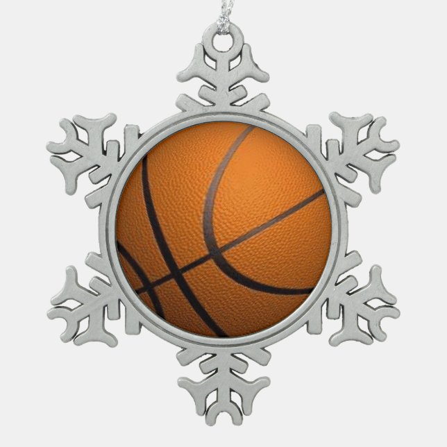 Ornement Flocon De Neige Sport de basket-ball (Devant)