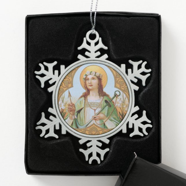 Ornement Flocon De Neige Ste. Philomène (BK 005) (Boîte)