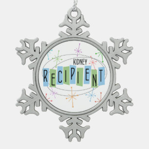 Ornement Flocon De Neige Style rétro du bénéficiaire de Kidney
