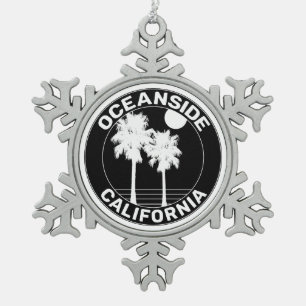 Ornement Flocon De Neige Surf de surf de Californie