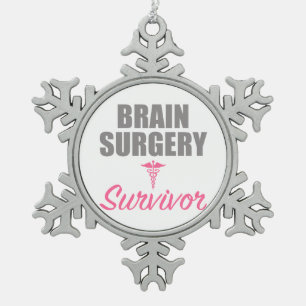 Ornement Flocon De Neige Survivant de la chirurgie du cerveau