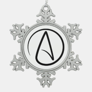 Ornement Flocon De Neige Symbole athéisme - Symbole athée