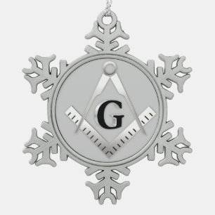 Ornement Flocon De Neige symbole de la franc-maçonnerie