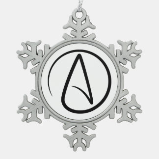 Ornement Flocon De Neige Symbole de l'athéisme - Signe athée