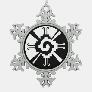 Ornement Flocon De Neige symbole de mai Glyph civilisation d'Amérique centr