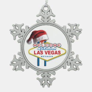 Ornement Flocon De Neige SYMBOLE DE Noël Bienvenue à Las Vegas