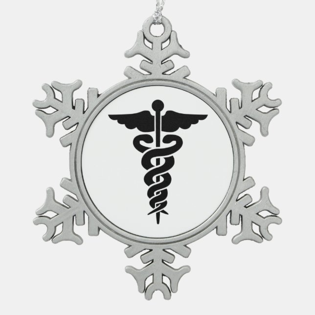 Ornement Flocon De Neige Symbole Médicale (Devant)
