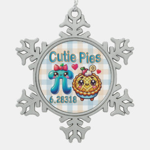 Ornement Flocon De Neige Symbole Pi mignon et pie Pie Pie Pie