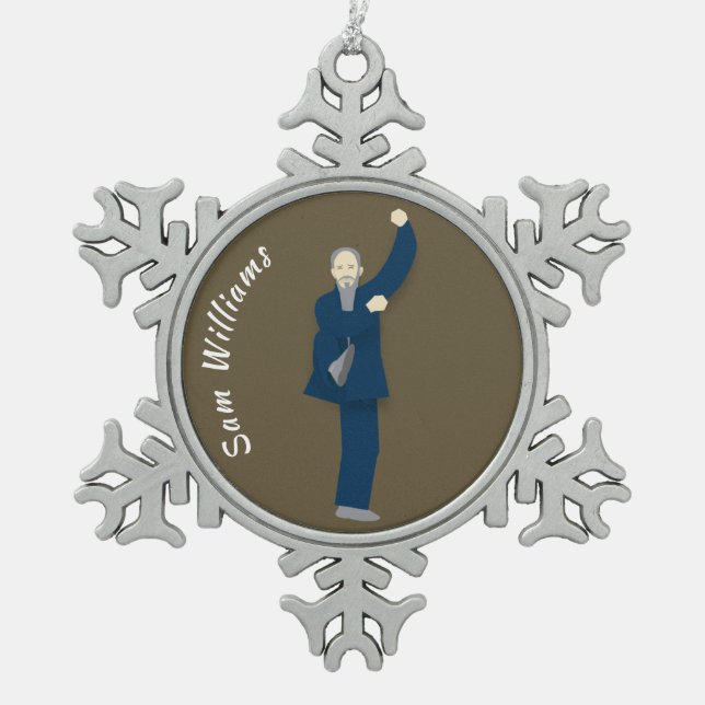 Ornement Flocon De Neige Tai Chi (Devant)