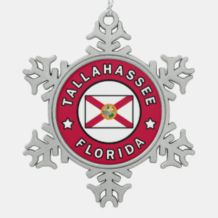 Ornement Flocon De Neige Tallahassee la Floride
