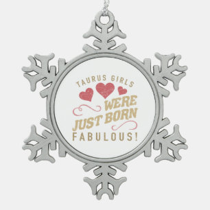 Ornement Flocon De Neige Taureau Fabuleux Pour Femmes