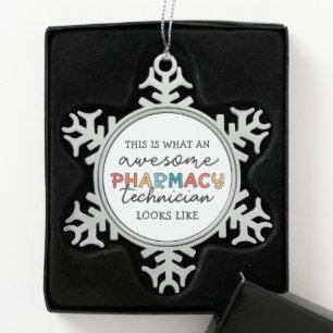 Ornement Flocon De Neige Technicien en pharmacie Awesome Technologie en pha