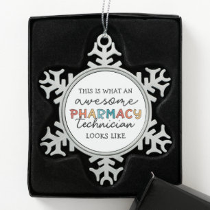 Ornement Flocon De Neige Technicien en pharmacie Awesome Technologie en pha