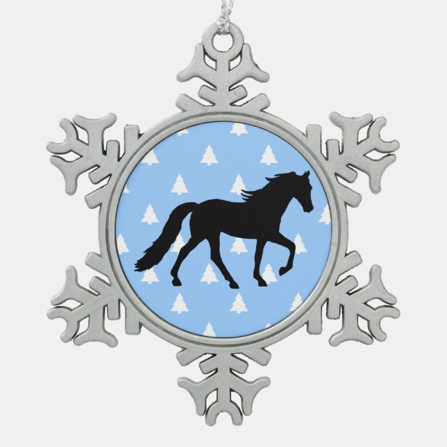 Ornement Flocon De Neige Tennessee Walking Horse White Christmas Trees (Devant)