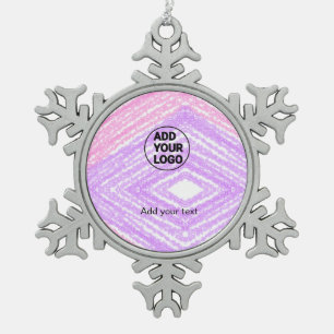 Ornement Flocon De Neige Texture simple pailletée rose scintillement ajoute