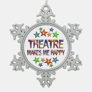 Ornement Flocon De Neige Théâtre heureux