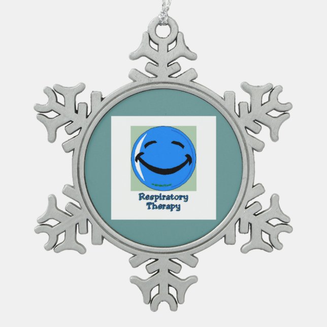 Ornement Flocon De Neige Thérapie respiratoire d'à haute fréquence (Devant)