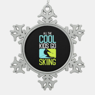Ornement Flocon De Neige Tous Les Enfants Cool Passez Au Ski