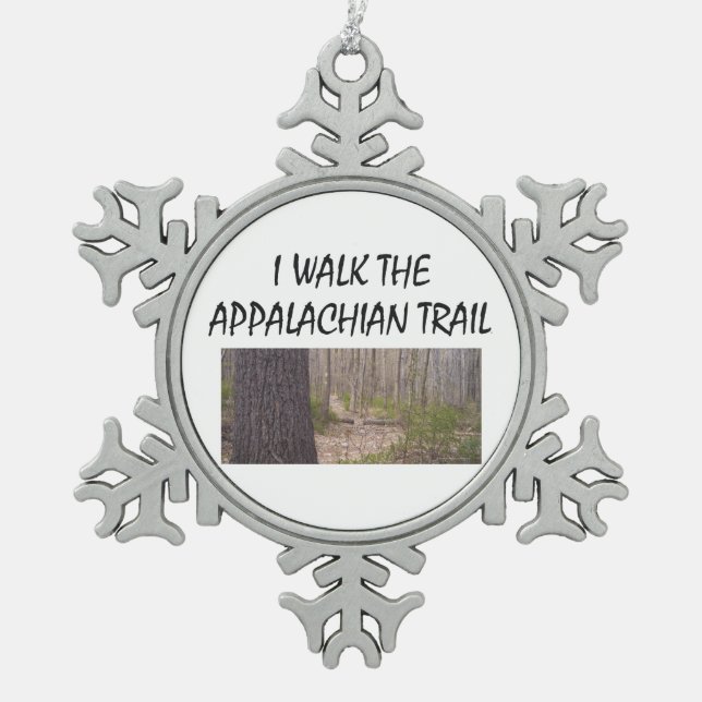 Ornement Flocon De Neige Traînée appalachienne d'ABH (Devant)