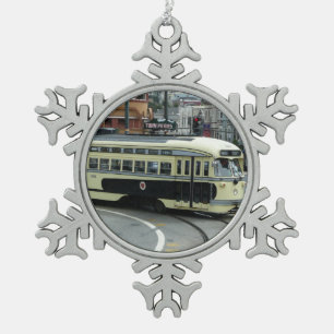Ornement Flocon De Neige Trolley de San Francisco
