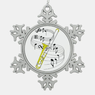 Ornement Flocon De Neige Trombone