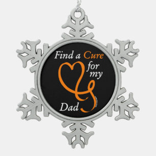 Ornement Flocon De Neige Trouver un guérison/Coeur/Papa...RSD/CRPS