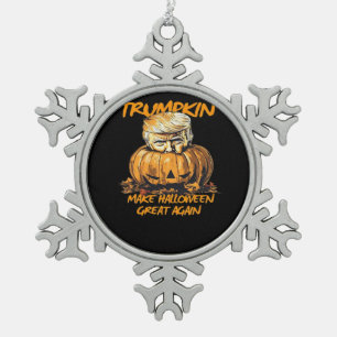 Ornement Flocon De Neige Trumpkin rend Halloween grand à nouveau - Autum Éf