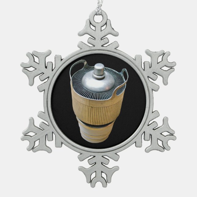 Ornement Flocon De Neige Tube vide à transmission haute puissance (Devant)