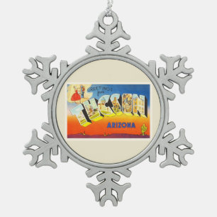Ornement Flocon De Neige Tucson Arizona AZ Vieux souvenir Vintage voyage