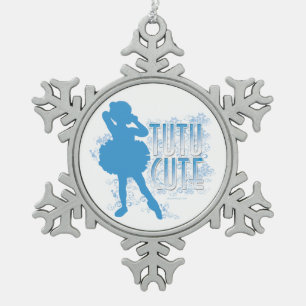 Ornement Flocon De Neige Tutu Cute (bleu)