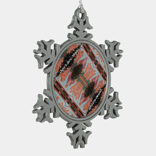 Ornement Flocon De Neige Ukrainian Christmas Ornament (Gauche)