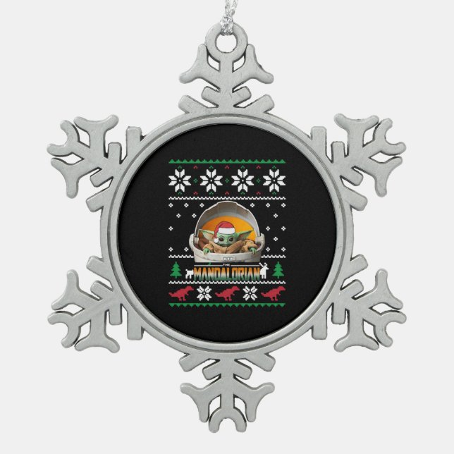 Ornement Flocon De Neige Un mauvais Noël (Devant)