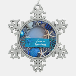 Ornement Flocon De Neige Vacances Coastal Tropical