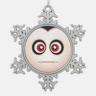 Ornement Flocon De Neige Vampire mignon Halloween Emoji de Lil