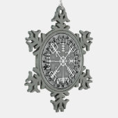 Ornement Flocon De Neige Vegvísir Islandais stave amulet magique (Gauche)